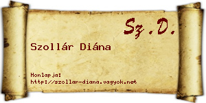 Szollár Diána névjegykártya